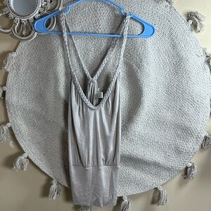Tan braided h&m tank top